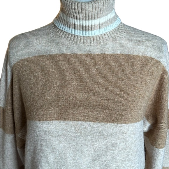 J. Crew Women's Striped Turtleneck Sweater in Supersoft Yarn‎ Small - Picture 7 of 16